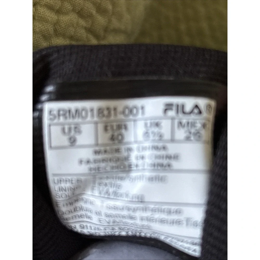 FILA Memory Speedchaser 4 Womens Size 9 Gray Black Sneakers Memory Foam NWT